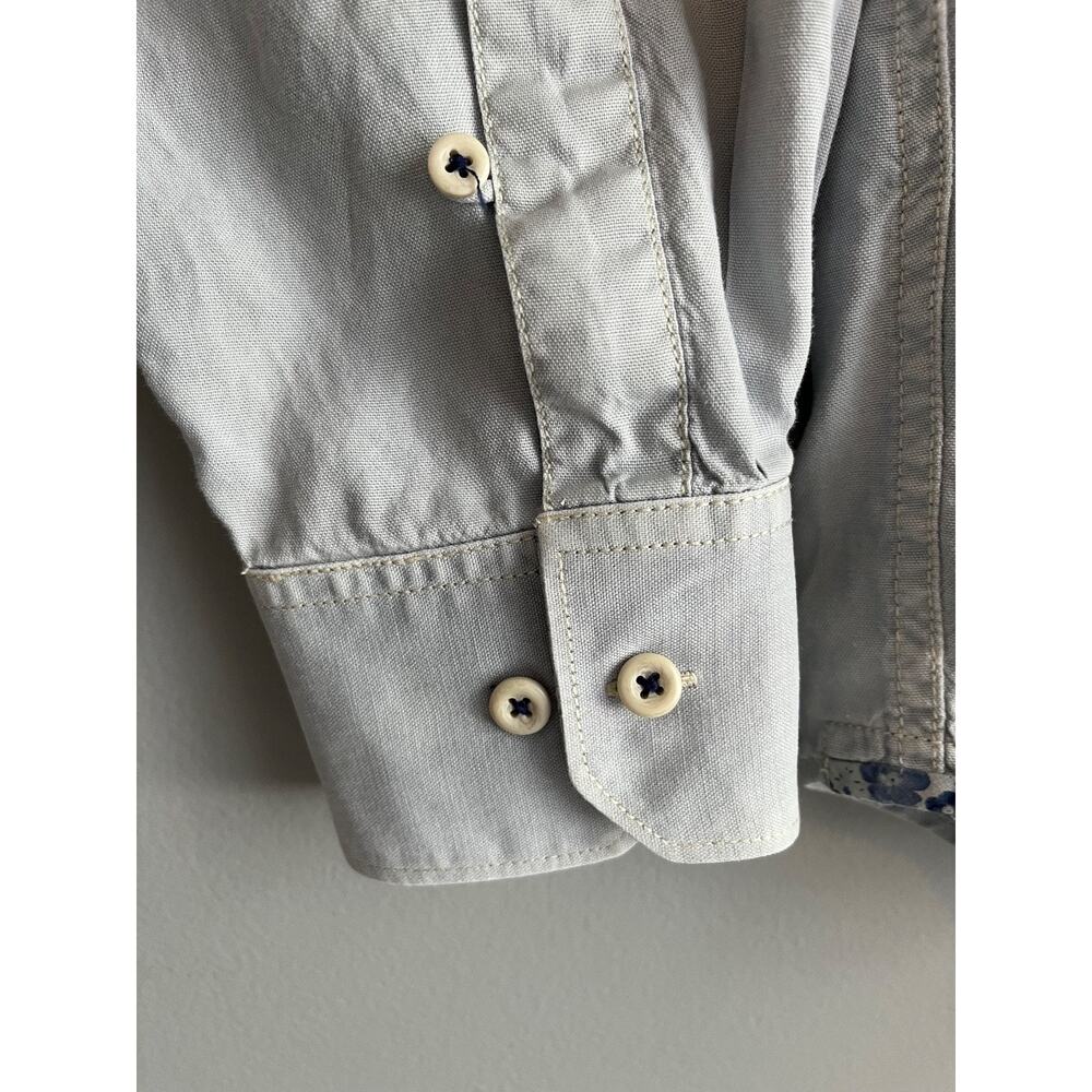 Tommy Bahama Jeans Coastal Grandpa Sage Grey Roll-Sleeve Shirt Mens XL Resort - Picture 6 of 9